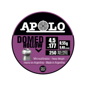 Apolo Domed Hollow Point Air Gun Pellets 177 Caliber 8.48 Grain 4.5mm 250PK - Apolo