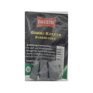 Ballistol Suppressor Cleaner Rubber Cork 3-Piece Set - Ballistol