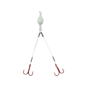 Northland Mini Predator Rig Mono Weighted #8 Glo White