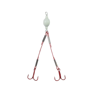 Northland Mini Predator Rig Wire Weighted #8 Glo White