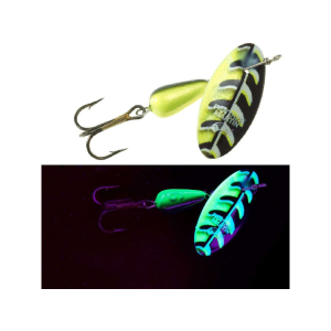 Panther Martin FishSeeUV Vibrant Image Inline Spinner Black & Chartreuse 1/16 oz - Panther Martin