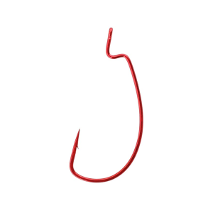 Gamakatsu Offset Extra Wide Gap Worm Hook #4/0 Red 5PK - Gamakatsu