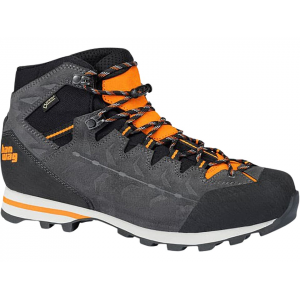 HANWAG Makra Light GTX Hiking Boots Synthetic Asphalt/Orange Men's 12 D