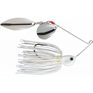 Strike King Potbelly Tandem Spinnerbait 3/8oz White Nickel