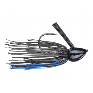 STRIKE KING Hack Attack Fluoro Flipping Jig Black Blue 3/4 oz