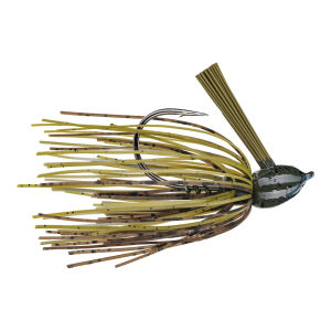 STRIKE KING Hack Attack Fluoro Flipping Jig Blue Craw 3/8 oz