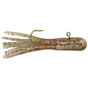 BERKLEY PowerBait Pre-Rigged Atomic Tubes Clear Brown Red Fleck 1/32 oz
