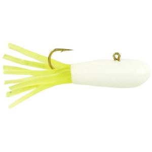 BERKLEY PowerBait Pre-Rigged Atomic Tubes White Chartreuse 1/16 oz