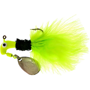 Road Runner Marabou Underspin Jig Chartruese/Black/Chartruese 1/16 oz - Road Runner