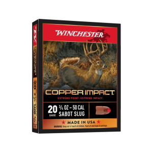 chester Copper Impact 20 Gauge Polymer Tip Sabot Slug 2-3/4 3/4oz Case Of 100 (20 Boxes Of 5) Ammo