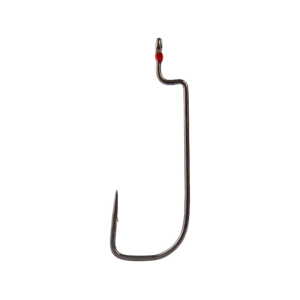 MUSTAD AlphaPoint Tak-Offset Worm Hook #2/0 Black Nickel 6PK