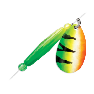 VMC TechSet Spinner Indiana Floating Harness Rig #4 Green Fire Tiger UV