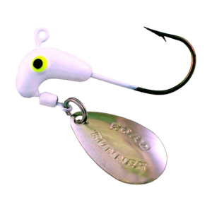 Road Runner Original Head 1/8oz Underspin Jighead White 4PK - Road Runner