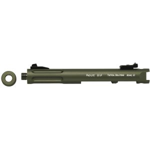Tactical Solutions Pac-Lite Ruger Mark I, II, III Receiver Olive Drab 4.5" Fluted Barrel