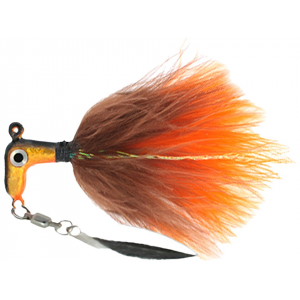 ROAD RUNNER Marabou Pro Underspin Jig Golden Craw 1/16 oz
