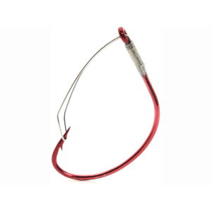 Mustad KVD Wacky Worm Hook #1/0 Red 5PK - Mustad