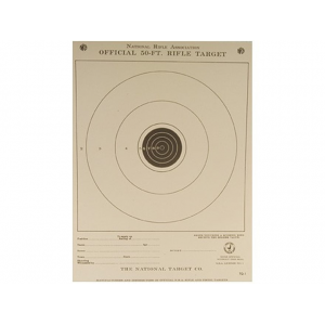 NRA Official Smallbore Rifle Training Targets TQ-1/1 50' Junior Rifle Paper 100PK