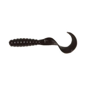 Mister Twister Meeny Curly Tail 3" Grub Black 20PK - Mister Twister