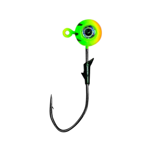 Eagle Claw Lazer Sharp Pro-V Eagle Eye 1/8oz Round Ball Jighead Firetiger - Eagle Claw