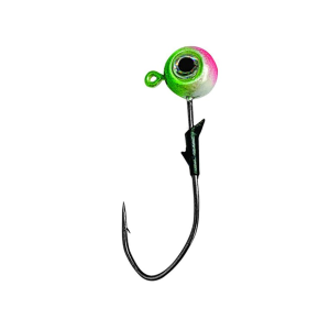 Eagle Claw Lazer Sharp Pro-V Eagle Eye 1/8oz Round Ball Jighead Rainbow - Eagle Claw