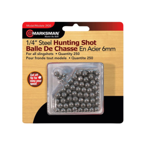 Marksman Steel Slingshot Ammo 1/4" 250PK