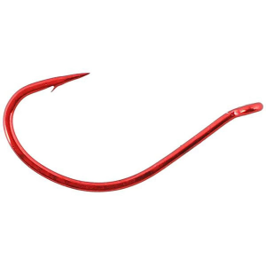 GAMAKATSU Drop Shot/Split Shot Bait Hook #1 Red 6PK