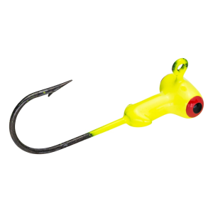 MR. CRAPPIE Sausage Head 1/16oz Football Jighead Chartreuse