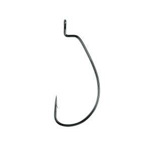 Eagle Claw Lazer Worm Extra Wide Gap Hook #3/0 Platinum Black 6PK - Eagle Claw