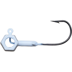 Crappie Magnet Eye Hole Brandon Smith Hammer Head 1/16oz Jighead White - Crappie Magnet