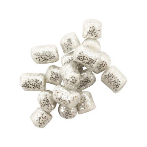 Crappie Magnet Slab Bites Silver Glitter - Crappie Magnet