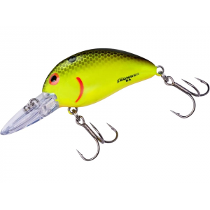 BOMBER Model A Crankbait 1/4oz Chartreuse Black Scales