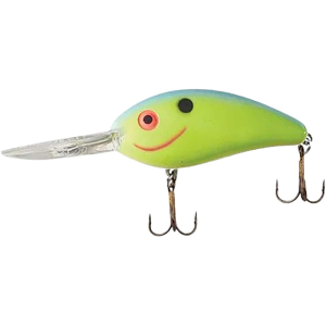 Bomber Fat Free Shad Crankbait Chartreuse Blue - Bomber