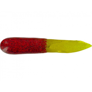 BIG BITE BAITS Scentsation Tailcutter Grub Red Glitter/Chartreuse