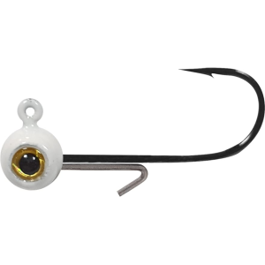 BIG BITE BAITS Vertex 1/16oz Round Ball Jighead White