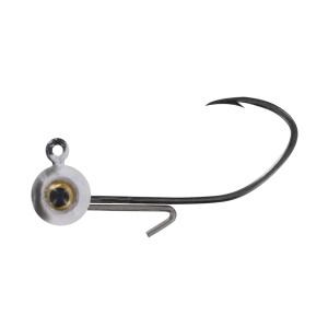 BIG BITE BAITS BBJ Elite 1/32oz Round Ball Jighead Black/White