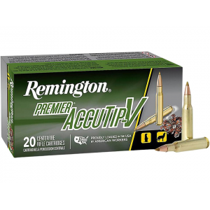 REMINGTON Premier Varmint 222 REMINGTON Ammo 50 Grain REMINGTON Accutip Polymer Tip Case Of 200 (10 Boxes Of 20)