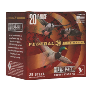 eral Premium Ultra Steel 20 Gauge 3 1 Oz #3 & #5 Steel Shot Case Of 250 (10 Boxes Of 25) Ammo