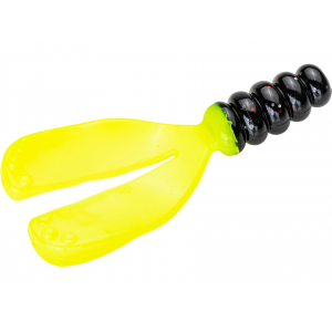 Mr. Crappie Snap Jack Grub Tuxedo Black Chartreuse