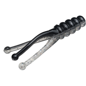 Mr. Crappie Joker Grub Tuxedo Black- Sparkle - Mr. Crappie
