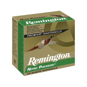 Remington Nitro Pheasant 20 Gauge Ammo 2-3/4" #6 Copper Plated Lead Shot 1 oz Case of 250 (10 Boxes of 25) - Remington