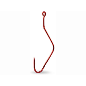 Mustad Slow Death Aberdeen Hook #4 Red 10PK - Mustad