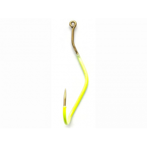 MUSTAD Slow Death Aberdeen Hook #2 Chartreuse 8PK
