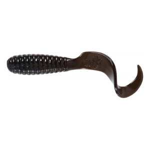 Mister Twister Teenie Curly Tail 2" Grub Black 20PK - Mister Twister