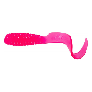 Mister Twister Teenie Curly Tail 2" Grub Pink 20PK - Mister Twister