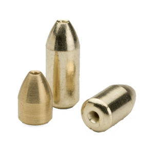 BULLET WEIGHTS Brass Carolina Weight 1oz Brass Natural 3PK