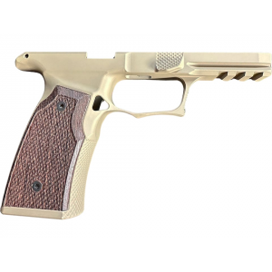 SHARPS BROS Enhanced Grip Module Gen 2 Sig P365X Macro Aluminum Flat Dark Earth with Wenge Grips