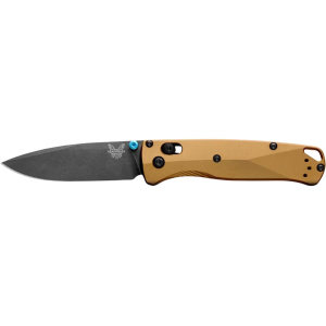 Benchmade Benchmade Bugout Pocket Knife 3.24" Drop Point Bohler M390 Black Blade Aluminum Handle Gold - $350.00 at MidwayUSA