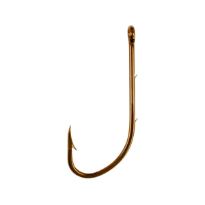 Eagle Claw Baitholder 2 Slices Offset Hook #4/0 Bronze 8PK - Eagle Claw