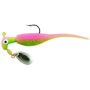 Road Runner Slab Runner Underspin with Baby Shad Jig Electric Chicken 1/16 oz - Road Runner