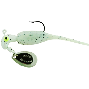 Road Runner Slab Runner Underspin with Baby Shad Jig Monkey Milk Glo 1/16 oz - Road Runner